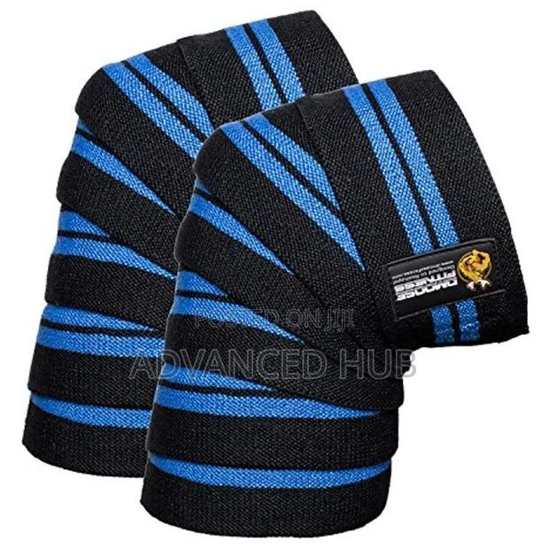 Knee Wraps Weight Lifting Bandage Straps - thumbnail 2