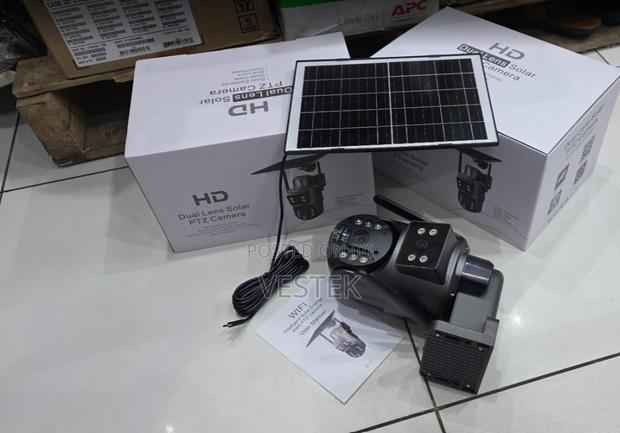 4g Dual Lens PTZ Solar CCTV Outdoor Camera Night Full Color - main view