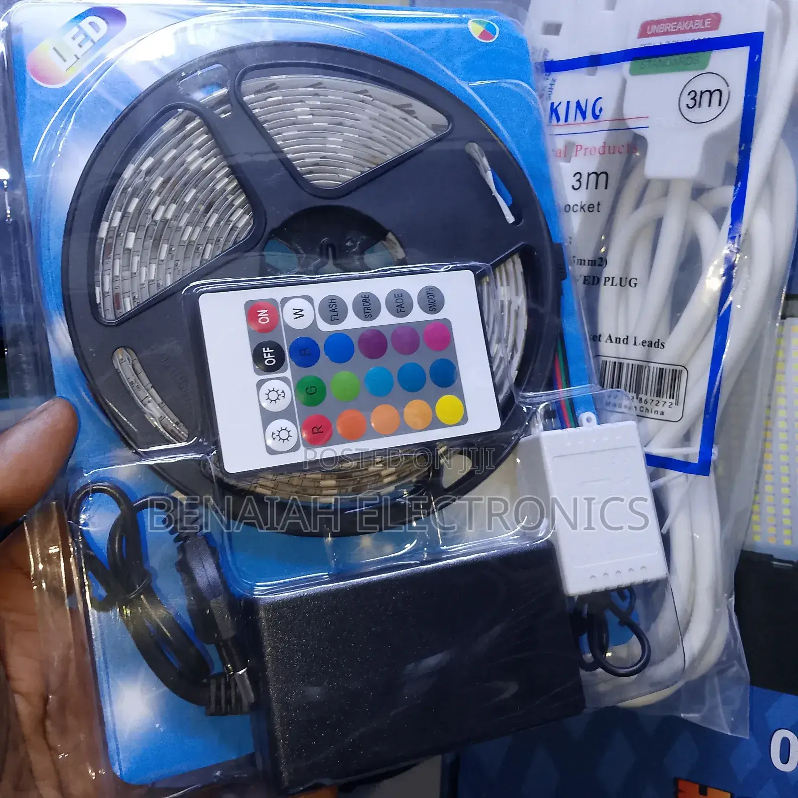 New Led Strip Lights With Power Adapter and Remote Control