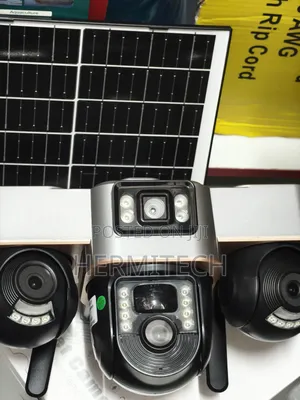 PTZ CCTV Camera System With Triple Lens 4g Sim Model Solar Powered