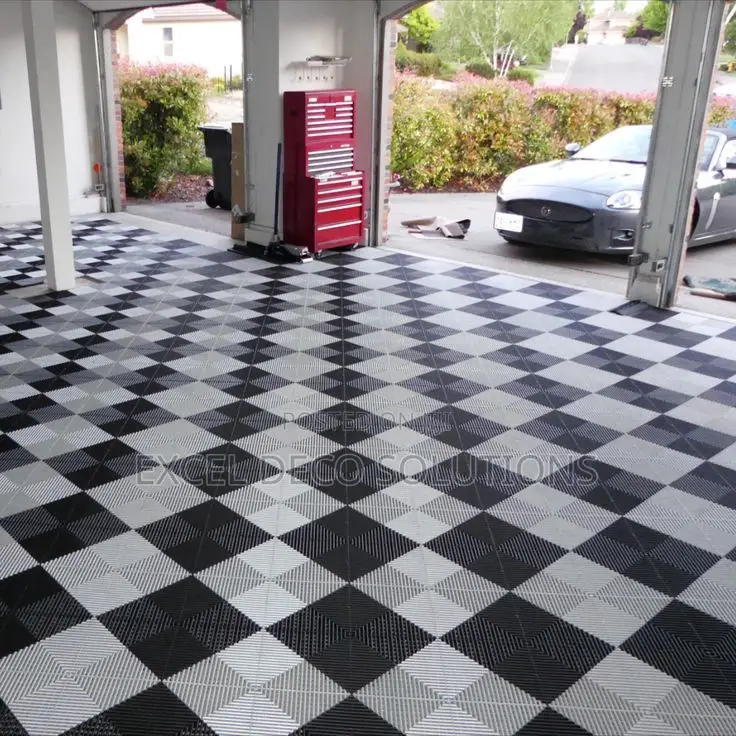 Garage Makeover PVC Tiles 40×40cm – Modern Floor Upgrade