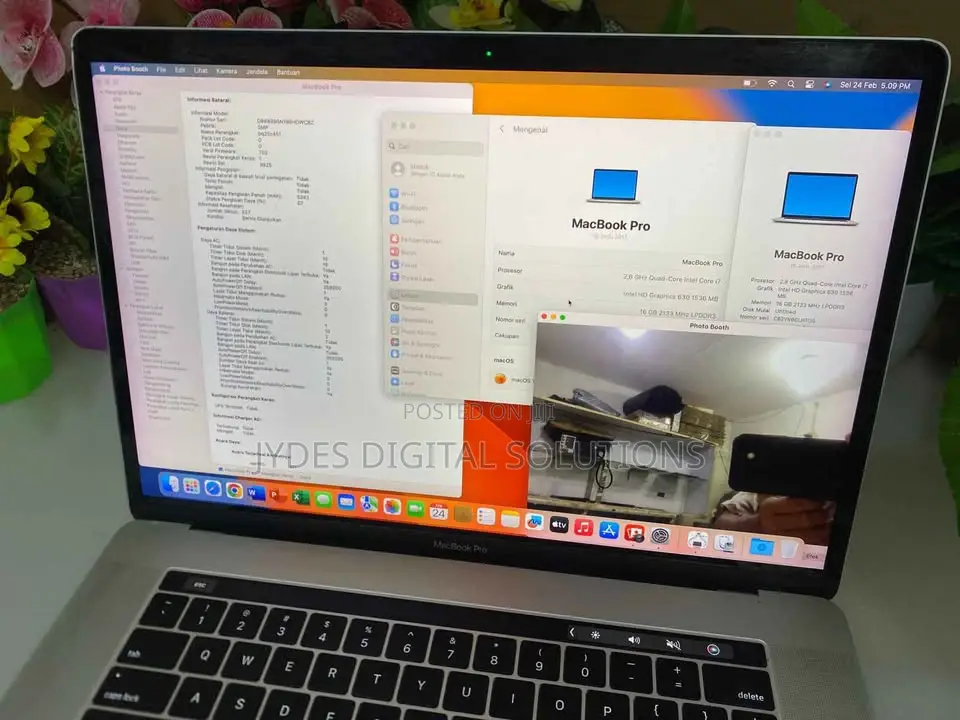Laptop Apple MacBook Pro 2017 16GB Intel Core i7 SSD 512GB