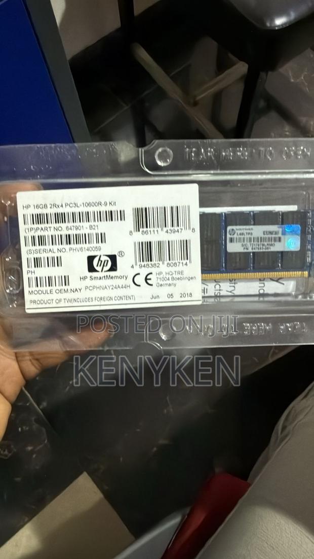 Hp 16gb 2rx4 Pc3l Smart Memory for Server and Desktop