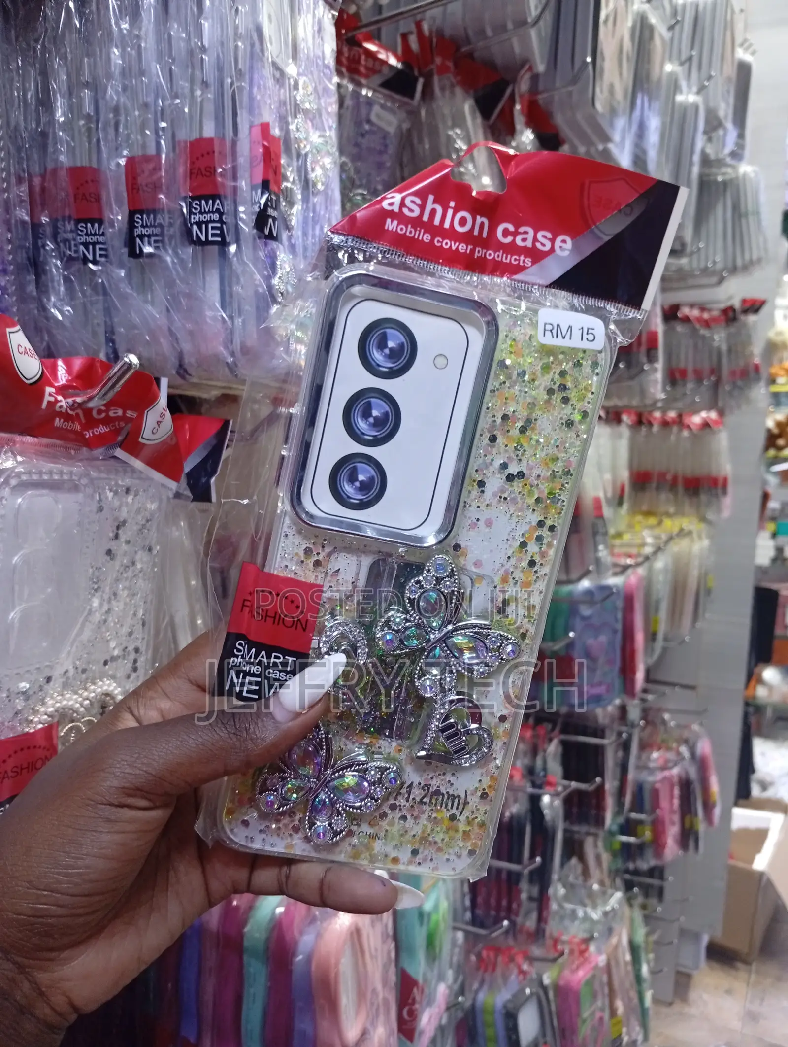 Rm 15 Decorative Protective Phone Case Featuring Butterfly Designs