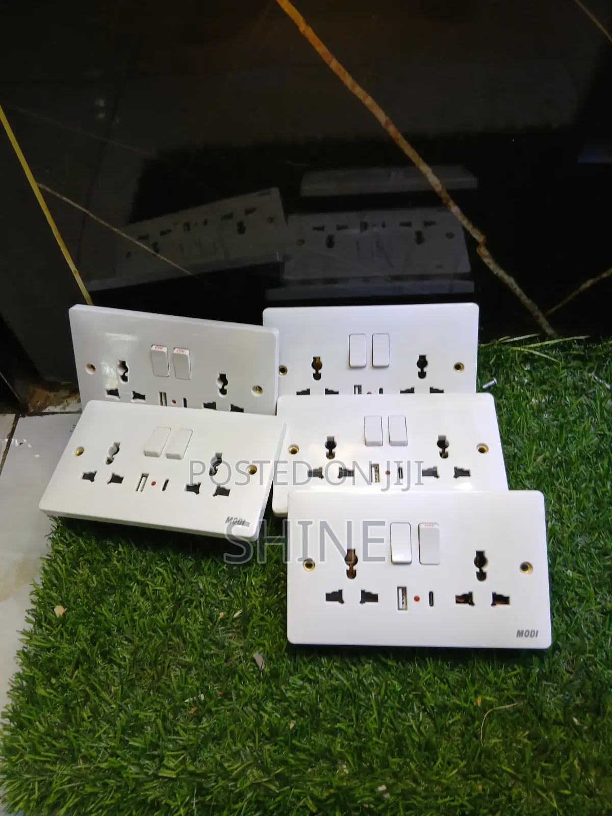 Modern Twin Socket With Usb And Type C Port