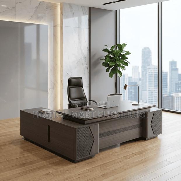 Office Desk;240cm L-Shaped Executive Office Desk - thumbnail 4