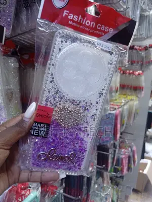 Rm 14c Decorative Purple and Silver Glitter Mobile Phone Case