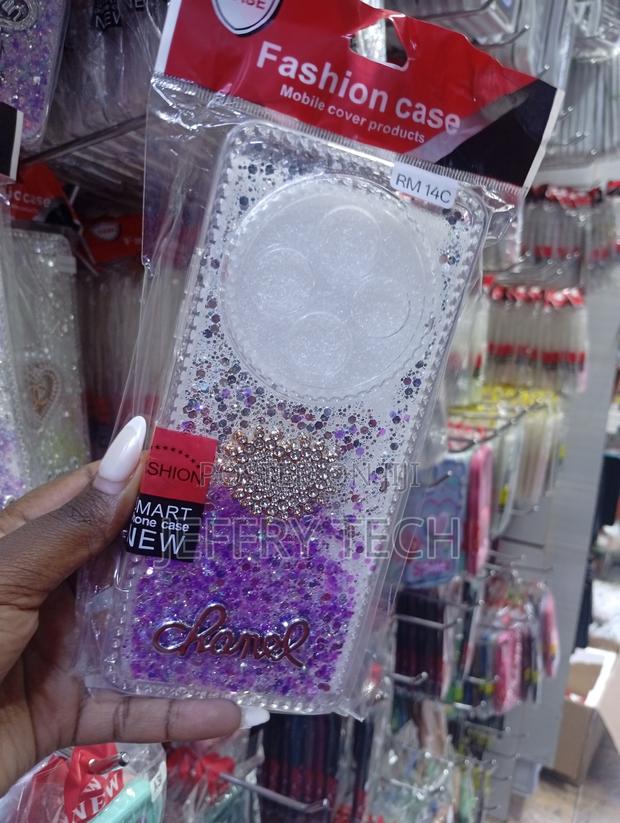 Rm 14c Decorative Purple and Silver Glitter Mobile Phone Case - thumbnail 2