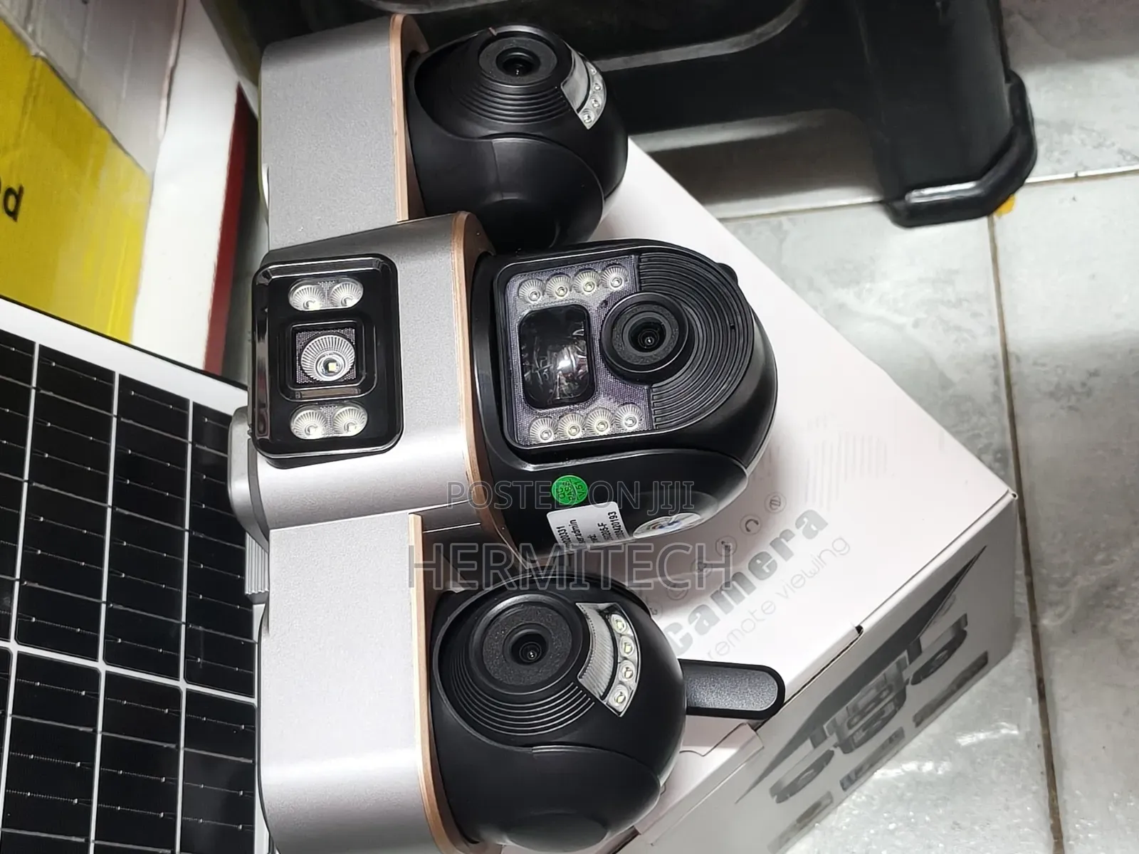 All PTZ Cameras Triple Lens CCTV 4g Smart Solar Powered CCTV Camera