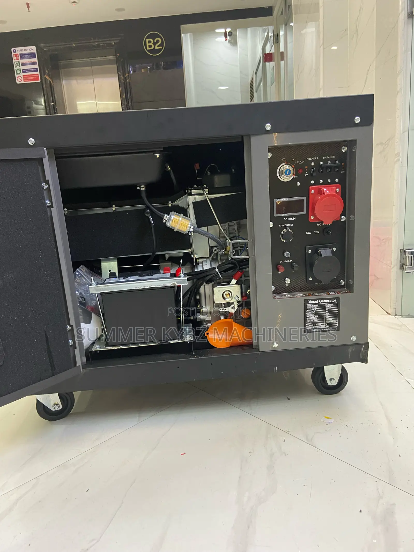 Classic Cigma-Uk Super Silent Diesel Generator With Ats