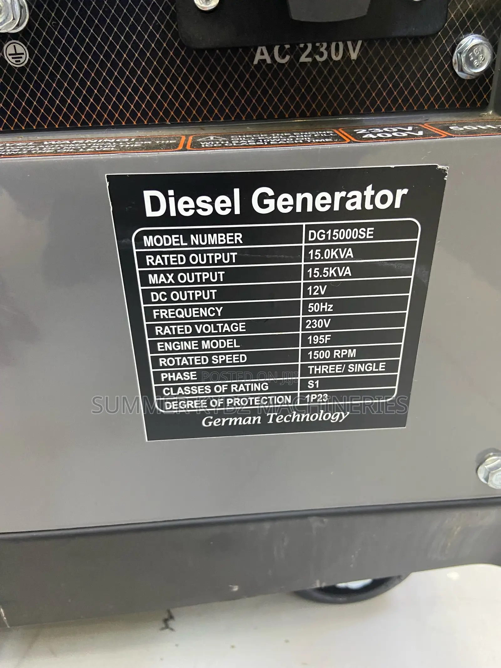 Classic Cigma-Uk Super Silent Diesel Generator With Ats