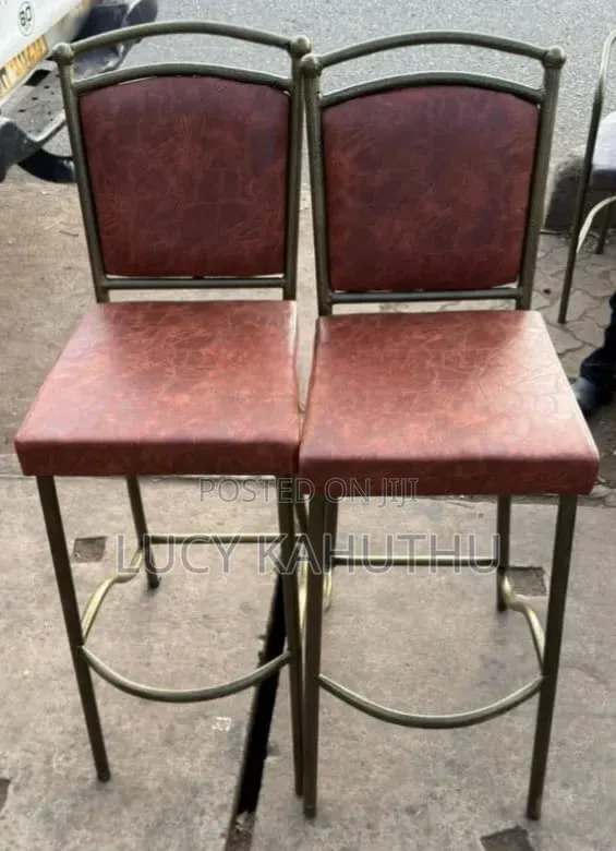 Luxury Hotel High Stools Chairs With Powder Coated Frame