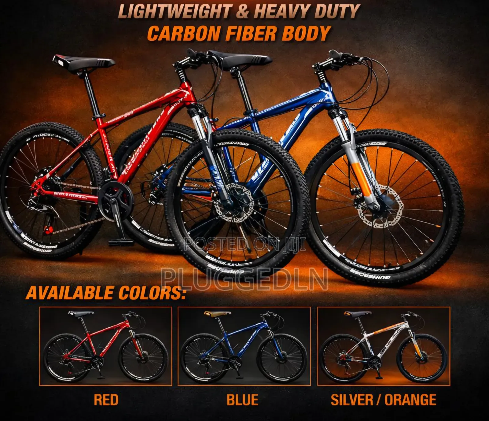 26-Inch Mountain Bike With Carbon Fiber Body.