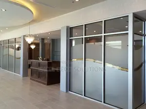 Modern Frosted Glass Film – Privacy Style Combined
