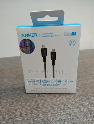 Anker 322 USB-C to USB-C 60w Cable 3ft (Braided)