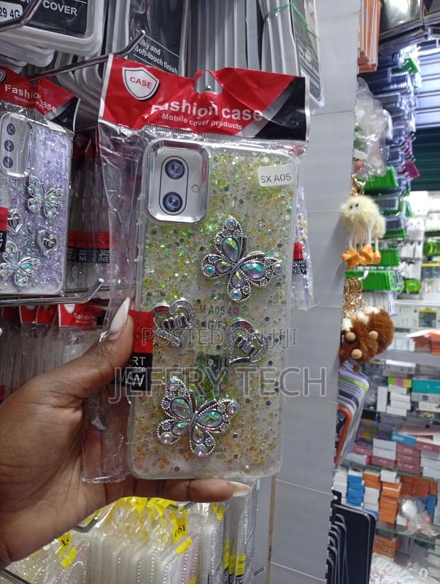 Samsung Galaxy A05, Flexible Case With Iridescent Glitter and Sequins