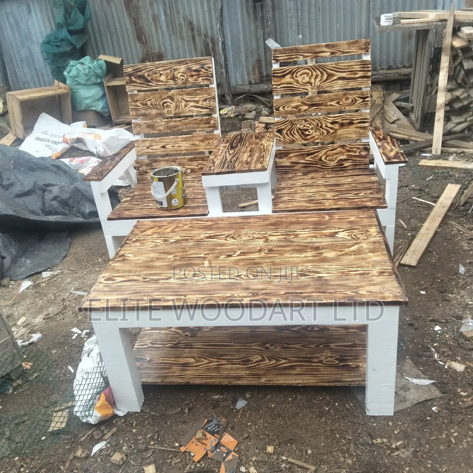 Jack Jill Rustic Pallet Set