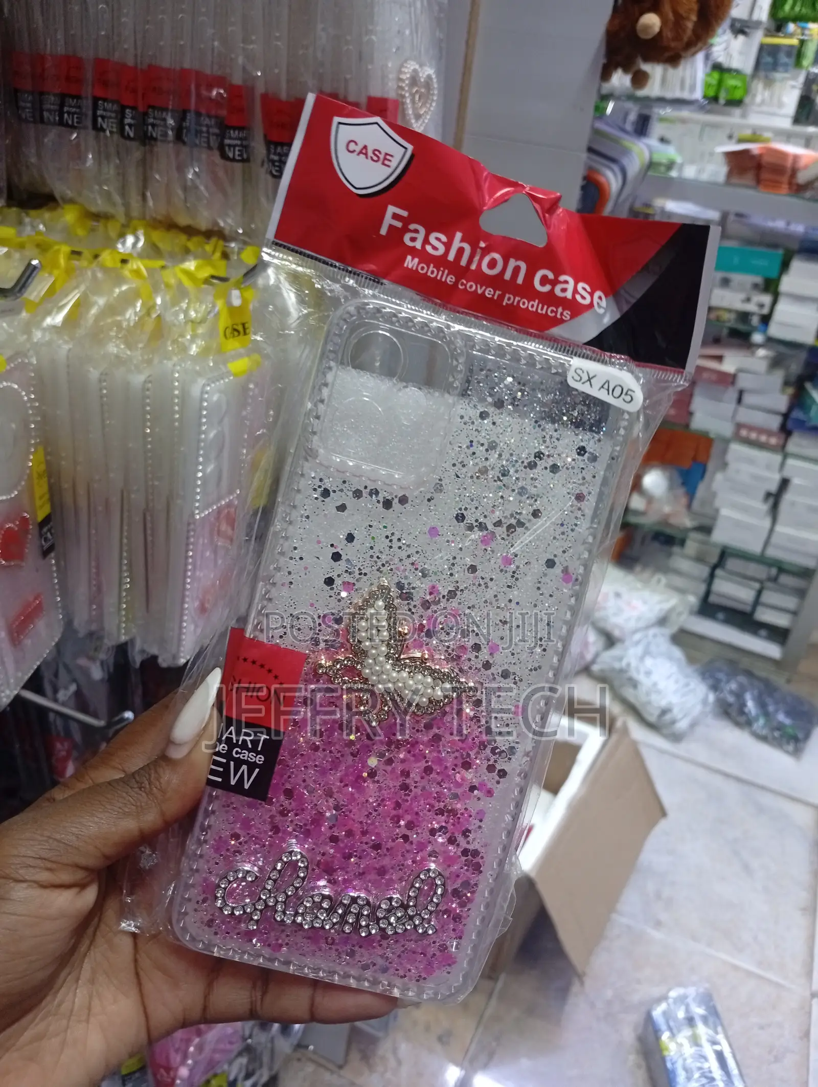 Samsung Galaxy A05 Fashion Case Liquid Glitter Back Cover