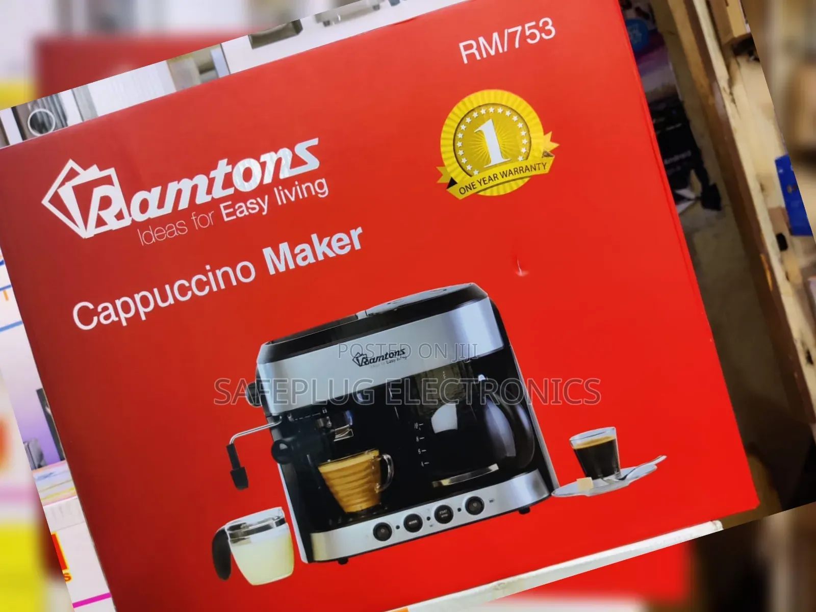 Ramtons Coffee Maker Rm753 – Perfect for Cappuccino Lovers at 14,2