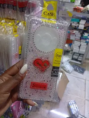 Oppo A3, Featuring a Glittery , a Heart Emblem, and "Smile" Text Case