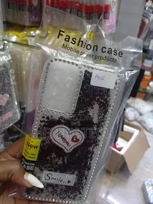 Oppo A15 Black Glitter Background, Rhinestones Case