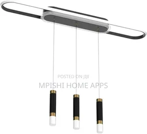 3-Lights Modern Ceiling Pendant Light - Black