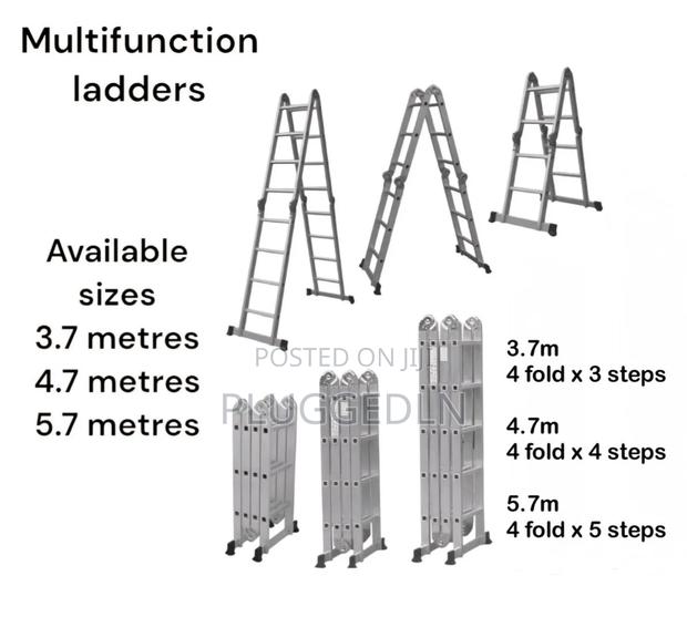 Multifunction Ladders -4.7 Metres4 Fold4 Steps