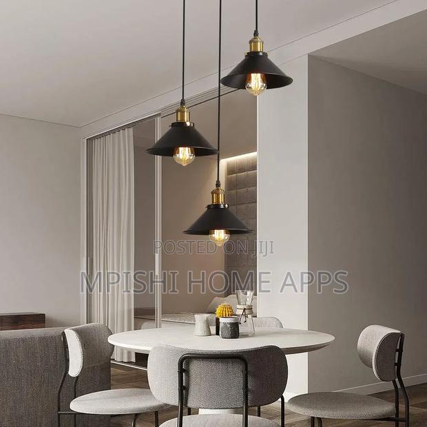 3 Retro Industrial Pendant Lights - thumbnail 6