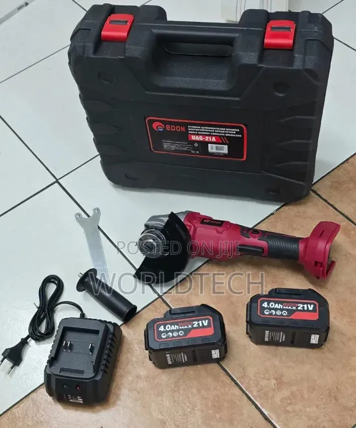 21v Edon Cordless Grinder/ 4.5" Cordless Rechargeable Angle Grinder