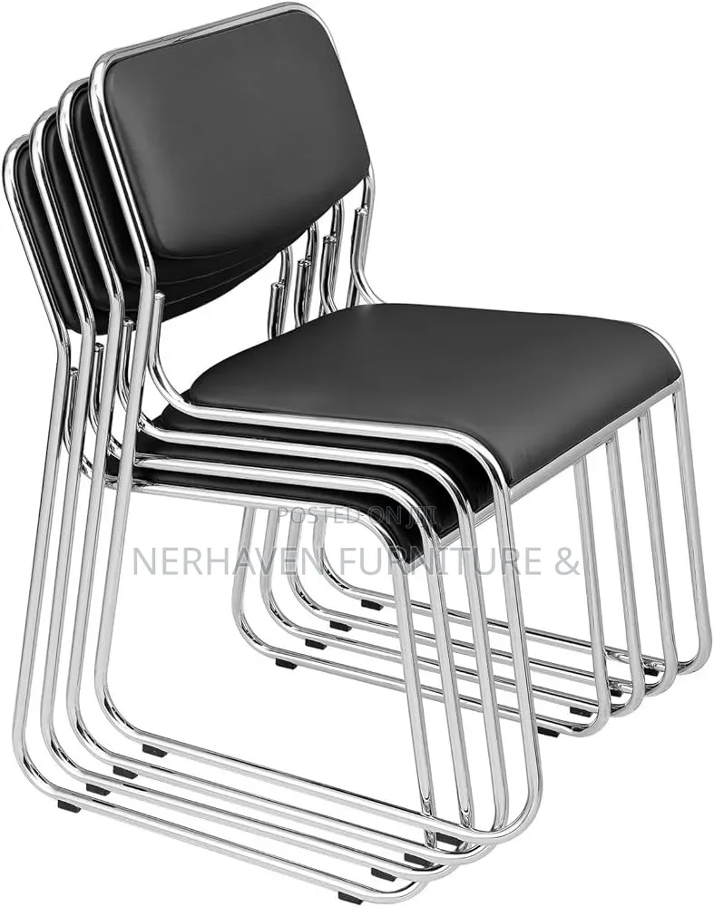 Chrome Office Visitor Chair – Stylish Modern Guest Seating for Offices