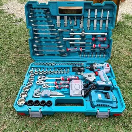 Total THKTHP PCS Cordless Impact Wrench Tools Set