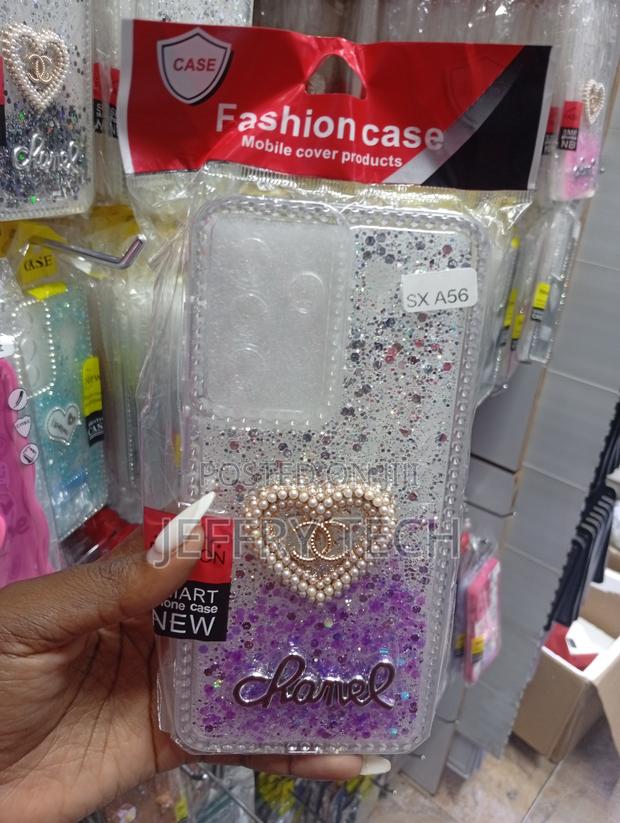Tecno Spark 40 Pro Shell Decorated With Silver and Purple Glitter