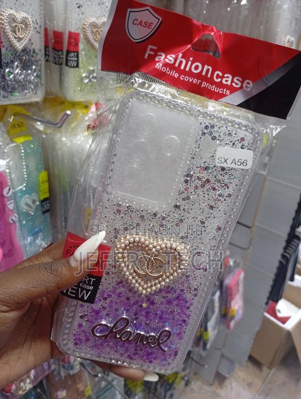Tecno Spark 40 Pro Shell Decorated With Silver and Purple Glitter - thumbnail 2