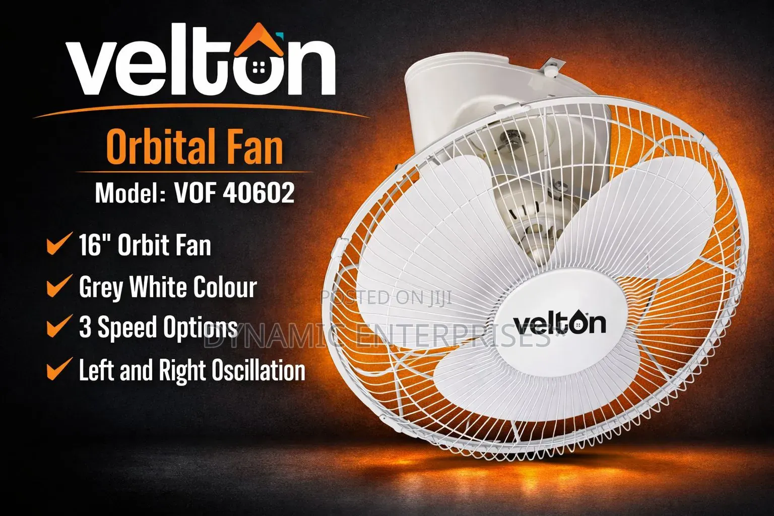 16" Velton Orbit Ceiling Fan