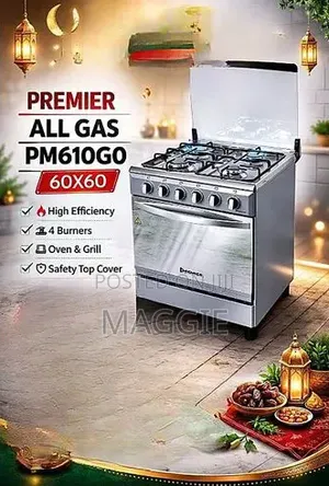 Premier All Gas Kitchen Cooker Pm610go 60*60