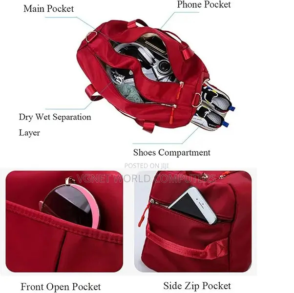 Gym Duffel Bag for Men or Women Waterproof Weekender Travel Bag