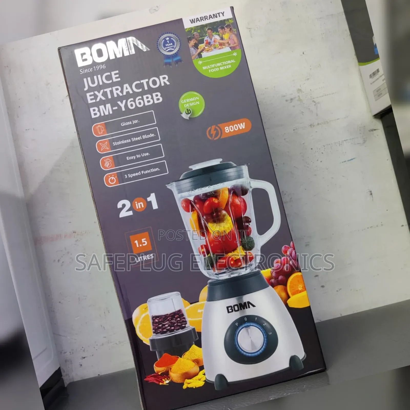 Boma 2-in-1 Blender – Smoothie Grinder