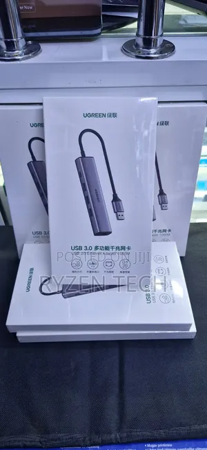 Ugreen Cm475 Usb 3.0-to 3*Usb Hub + Gigabit Converter