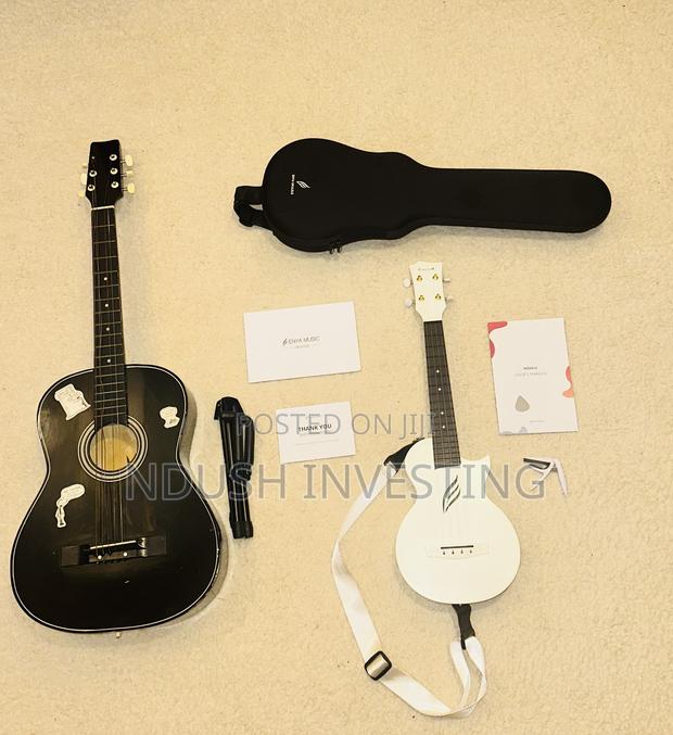 Enya Ukulele Bundle (Free Strand, Case and Stand) + Free Bonus Guitar