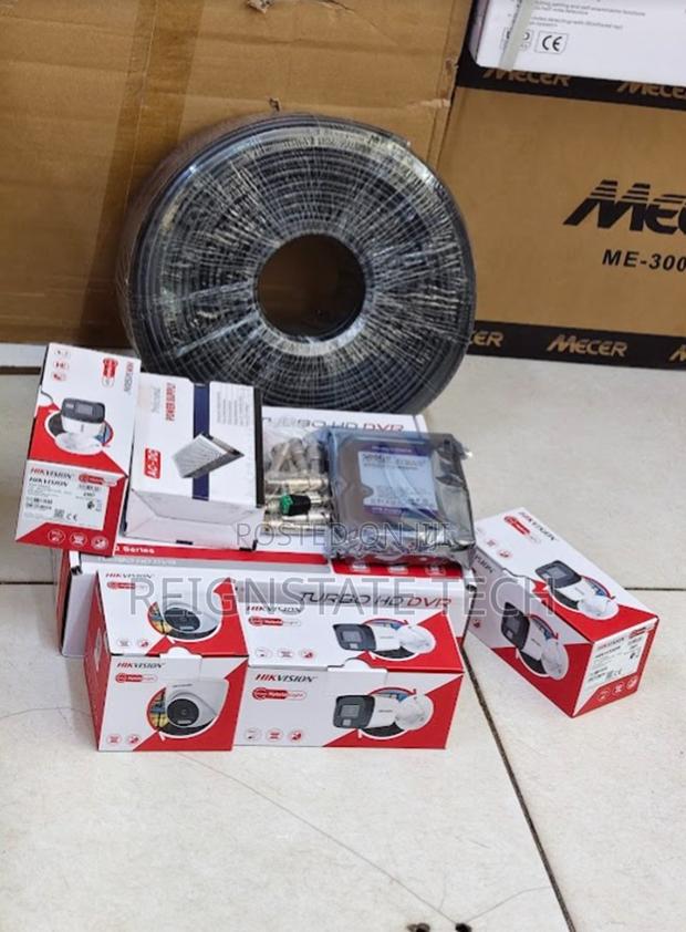 3 Smart Hybrid Hd Complete Kit Surveilance Cameras Colored Fully