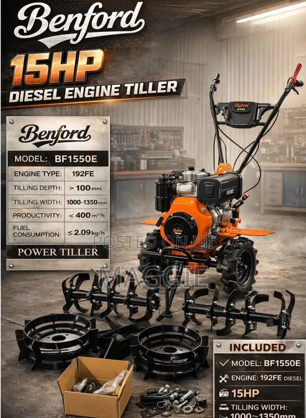 Benford 15hp Diesel Engine Tiller - main view