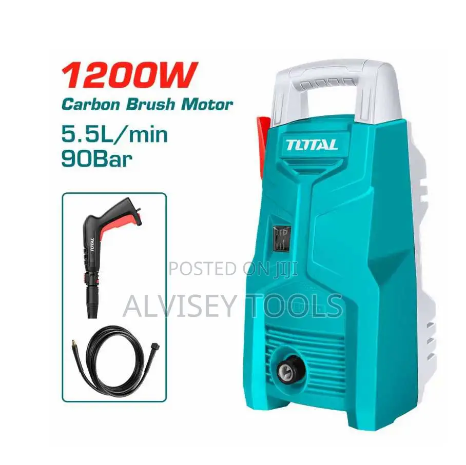 Total Tgt113026 High Pressure Washer 1200w 90bar (1300psi)