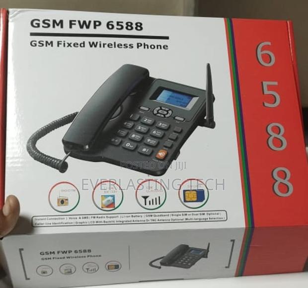 GSM FWP 6588 Fixed Wireless Phone – With Sim Card Slot