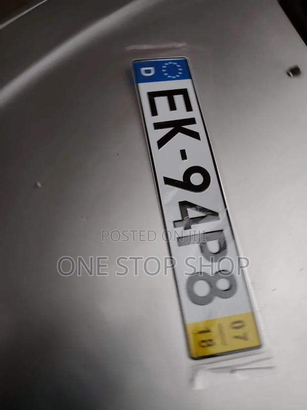 European Flag Decoration Number Plates