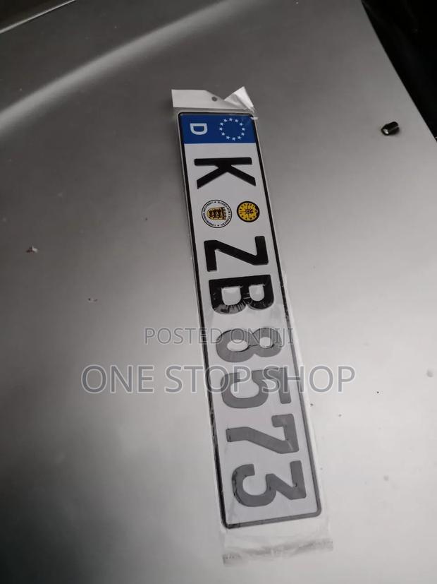 German Temporary License Plate