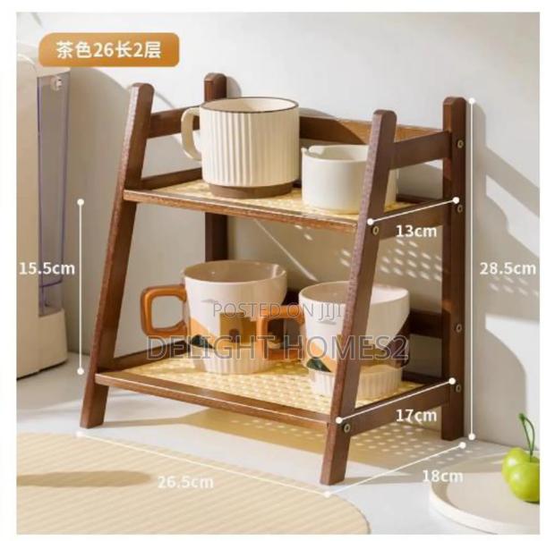 Wooden Storage Shelf 2tier_cu - thumbnail 3