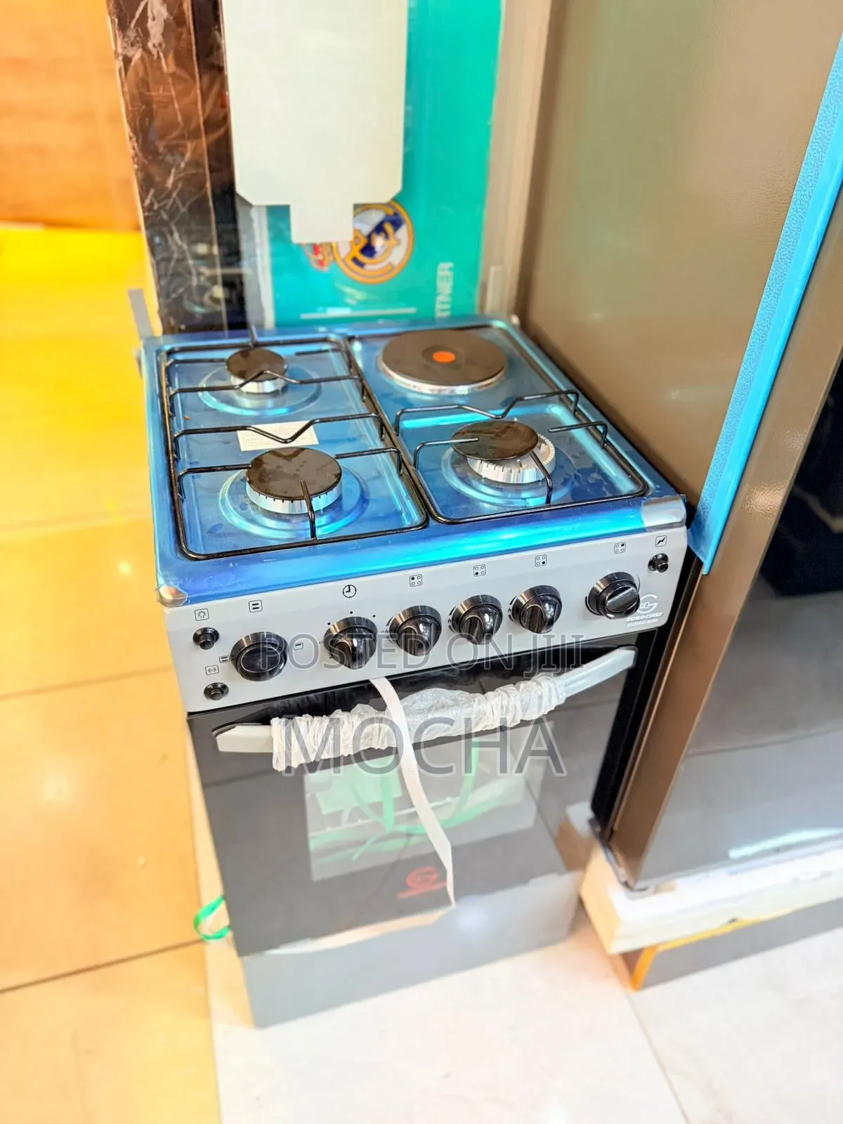 Euroken 3gas + 1e 50 by 55cm Cooker- Euros55-3+1-E