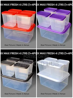 5pcs Fresh Keeping Fridge/Cereal Containers