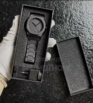 Matte Black Arabic Wrist Watch