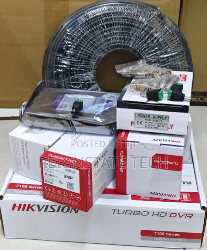 4 Full Hd 2mp CCTV Cameras Complete Installation System Kit